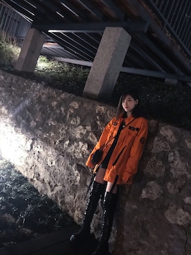 「Slightly Numb（スライトリーナム）のアイテム」を使った、x_x.29 さん（レディース・157cm）の冬コーディネート