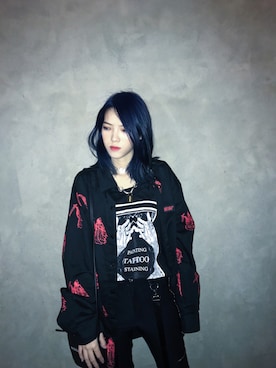 「Slightly Numb（スライトリーナム）のアイテム」を使った、x_x.29 さん（レディース・157cm）の冬コーディネート