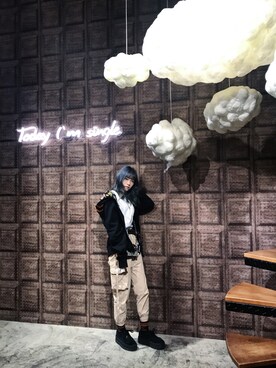 「A BATHING APE（アベイシングエイプ）のアイテム（ジャケット/アウター）」を使った、x_x.29 さん（レディース・157cm）の春コーディネート