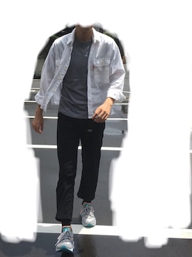 「Levi's（リーバイス）のアイテム（その他アウター）」を使った、なめろうさん（メンズ・170cm）の夏コーディネート
