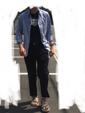 なめろうさん（メンズ・169cm）の夏コーディネート