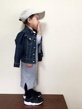 「ハラチ」｜「アイテム（その他）」を使った、bow-changさん（キッズ・90cm）の冬コーディネート