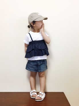 「手羽先フェス」｜bow-changさん（キッズ・90cm）の春コーディネート