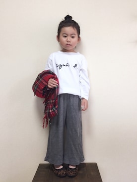 「2018秋チェッカーず」｜bow-changさん（キッズ・100cm）の秋コーディネート