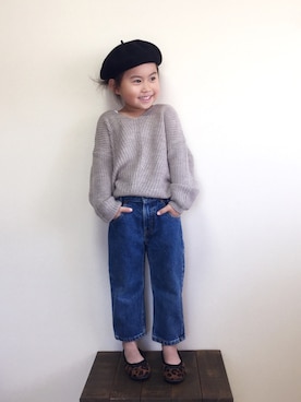 「アイテム（パンプス）」を使った、bow-changさん（キッズ・100cm）の秋コーディネート