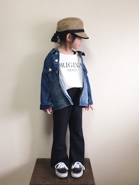 「アイテム（キャミソール）」を使った、bow-changさん（キッズ・100cm）の春コーディネート