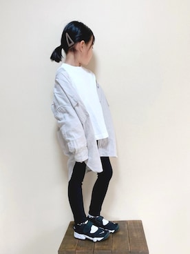 「アイテム（ヘアピン）」を使った、bow-changさん（キッズ・110cm）の春コーディネート