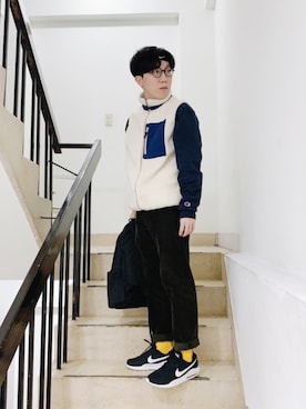 「BEAMS」｜「アイテム（ヘアアクセサリー）」を使った、Jin Huangさん（メンズ・162cm）の春コーディネート