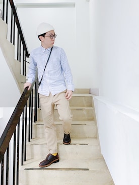「plainme」｜Jin Huangさん（メンズ・162cm）の春コーディネート