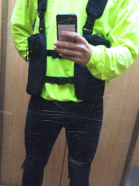 「H&M（エイチ・アンド・エム）のアイテム（パンツ）」を使った、ささん（メンズ・172cm）の春コーディネート