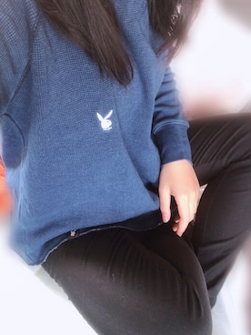 「しまむら（シマムラ）の【大きいサイズ】CLOSSHI　クイックビューティ　ロング丈スキニー前ジップ無し（その他パンツ、ブラック系）」を使った、住民Bさん（レディース・151cm）の春コーディネート