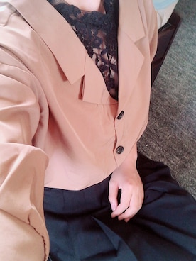 「しまむら（シマムラ）のアイテム（トップス、ブラウン系）」を使った、住民Bさん（レディース・151cm）の秋コーディネート