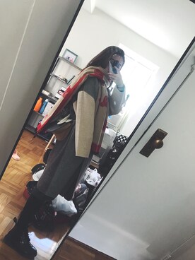 「tibi（ティビ）のアイテム（ジャケット/アウター）」を使った、nobabyfishさん（レディース・163cm）の春コーディネート