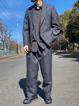 AURALEE オーラリー　美品　ダブルジャケット　テーラードジャケット　グレー AURALEEのテーラードジャケット（グレー系）を使った人気