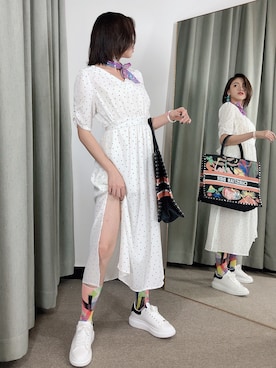 「glimmer（グリマー）のアイテム」を使った、JSHARE小雪さん（レディース・164cm）の夏コーディネート