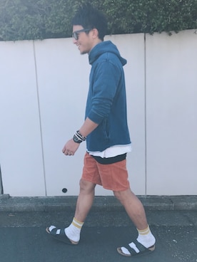 「コンフォートサンダル」｜KEIJIさん（メンズ・170cm）の秋コーディネート
