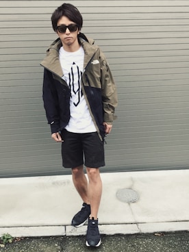 「サタデーズ ニューヨークシティ (Saturdays NYC)」｜「アイテム（マウンテンパーカー）」を使った、KEIJIさん（メンズ・170cm）の夏コーディネート