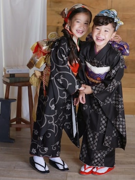 「七五三」｜「アイテム（浴衣）」を使った、KEIJIさん（キッズ・120cm）の夏コーディネート