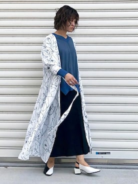 「スタッフコーデ」｜「アイテム（ワンピース/ドレス）」を使った、Serinaさん（レディース・160cm）の夏コーディネート