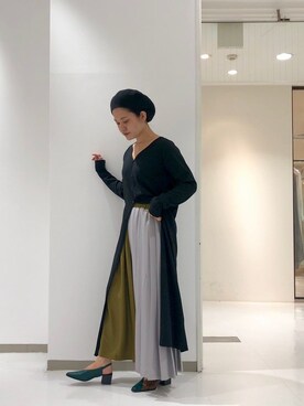 「スタッフコーデ」｜「アイテム（ワンピース/ドレス）」を使った、Serinaさん（レディース・160cm）の秋コーディネート