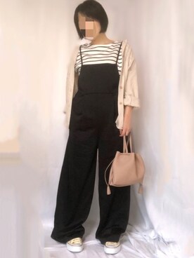 「CONVERSE（コンバース）のconverse（コンバース） ALL STAR OX（オールスターOX）（スニーカー）」を使った、hiroさん（レディース・152cm）の秋コーディネート