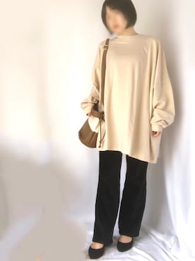 「reca（レカ）のアイテム（チュニック）」を使った、hiroさん（レディース・152cm）の秋コーディネート