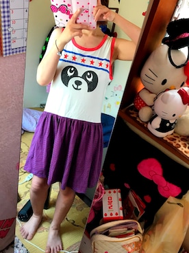 「Candy Stripper」｜「アイテム（その他）」を使った、まりりん☆もーもーさん（レディース・153cm）の夏コーディネート