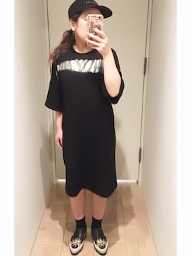 「MSGM（エムエスジーエム）のアイテム（スリッポン）」を使った、tommmmmoさん（レディース・147cm）の夏コーディネート