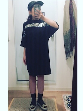「MSGM（エムエスジーエム）のアイテム（スリッポン）」を使った、tommmmmoさん（レディース・147cm）の秋コーディネート