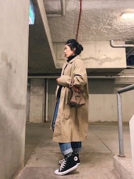 「CONVERSE（コンバース）のALL STAR HI（スニーカー）」を使った、ＡＲＵＫＡさん（レディース・165cm）の夏コーディネート