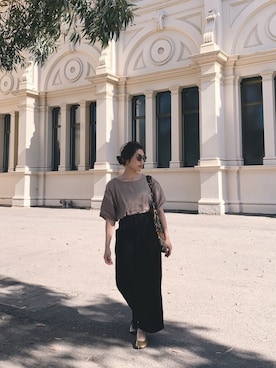 「POOL（プール）のアイテム」を使った、ＡＲＵＫＡさん（レディース・165cm）の秋コーディネート