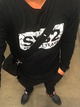 「muta（ムータ）のアイテム（バッグ）」を使った、MABUさん（メンズ・165cm）の秋コーディネート