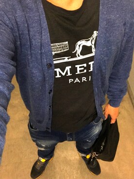 「muta（ムータ）のアイテム（バッグ）」を使った、MABUさん（メンズ・165cm）の秋コーディネート