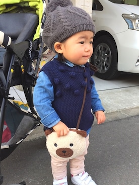 yu+kenさん（キッズ・70cm）の春コーディネート