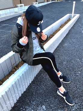 「MADE IN WORLD（メイドインワールド）のアイテム」を使った、chikaさん（レディース・158cm）の冬コーディネート