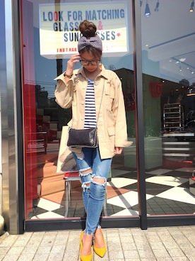 chikaさん（レディース・158cm）の春コーディネート