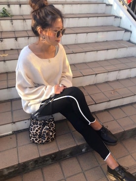 「DHOLIC SELECT（ディーホリックセレクト）のアイテム」を使った、chikaさん（レディース・158cm）の秋コーディネート