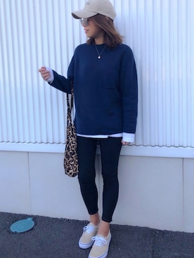 「imvely（-）のアイテム（バッグ）」を使った、chikaさん（レディース・158cm）の冬コーディネート