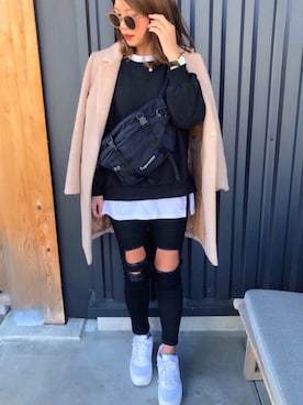 chikaさん（レディース・158cm）の冬コーディネート