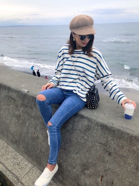 「Chille anap（チルアナップ）のアイテム」を使った、chikaさん（レディース・158cm）の春コーディネート