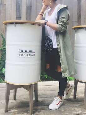 「Chille anap（チルアナップ）のアイテム」を使った、chikaさん（レディース・158cm）の春コーディネート