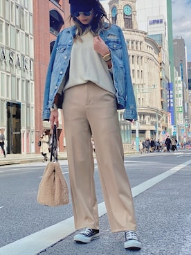 chikaさん（レディース・157cm）の春コーディネート