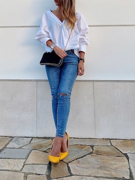 「Chille anap（チルアナップ）のアイテム」を使った、chikaさん（レディース・158cm）の春コーディネート