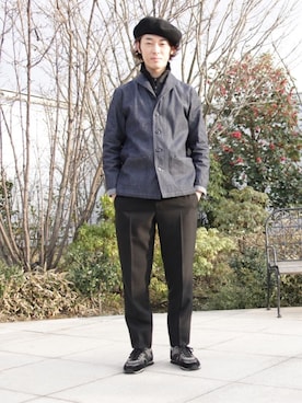 「Johnbull Private labo（ジョンブルプライベートラボ）のアイテム（ブルゾン）」を使った、J2さん（メンズ・180cm）の冬コーディネート