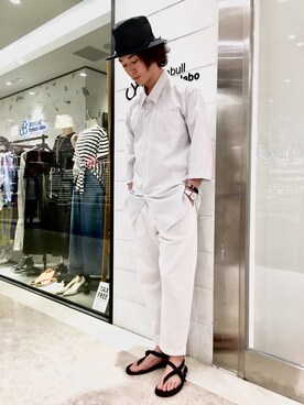 「Johnbull Private labo（ジョンブルプライベートラボ）のアイテム（アクセサリー）」を使った、J2さん（メンズ・180cm）の春コーディネート
