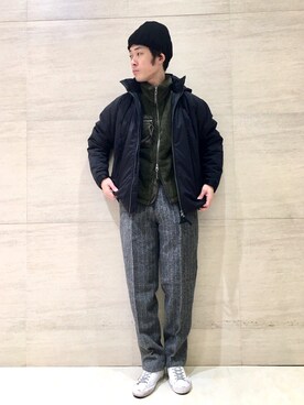 「Johnbull Private labo（ジョンブルプライベートラボ）のアイテム（ブルゾン）」を使った、J2さん（メンズ・180cm）の秋コーディネート