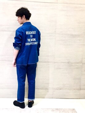 「Johnbull Private labo（ジョンブルプライベートラボ）のアイテム（デニムジャケット）」を使った、J2さん（メンズ・180cm）の春コーディネート