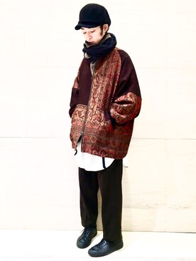 「YANTOR（ヤントル）のアイテム（ジャケット/アウター）」を使った、J2さん（メンズ・180cm）の秋コーディネート