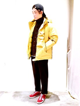 「johnbull」｜「アイテム（ダウンジャケット/コート）」を使った、J2さん（メンズ・180cm）の秋コーディネート