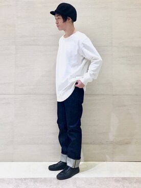 「Johnbull Private labo（ジョンブルプライベートラボ）のアイテム（スウェット）」を使った、J2さん（メンズ・180cm）の秋コーディネート